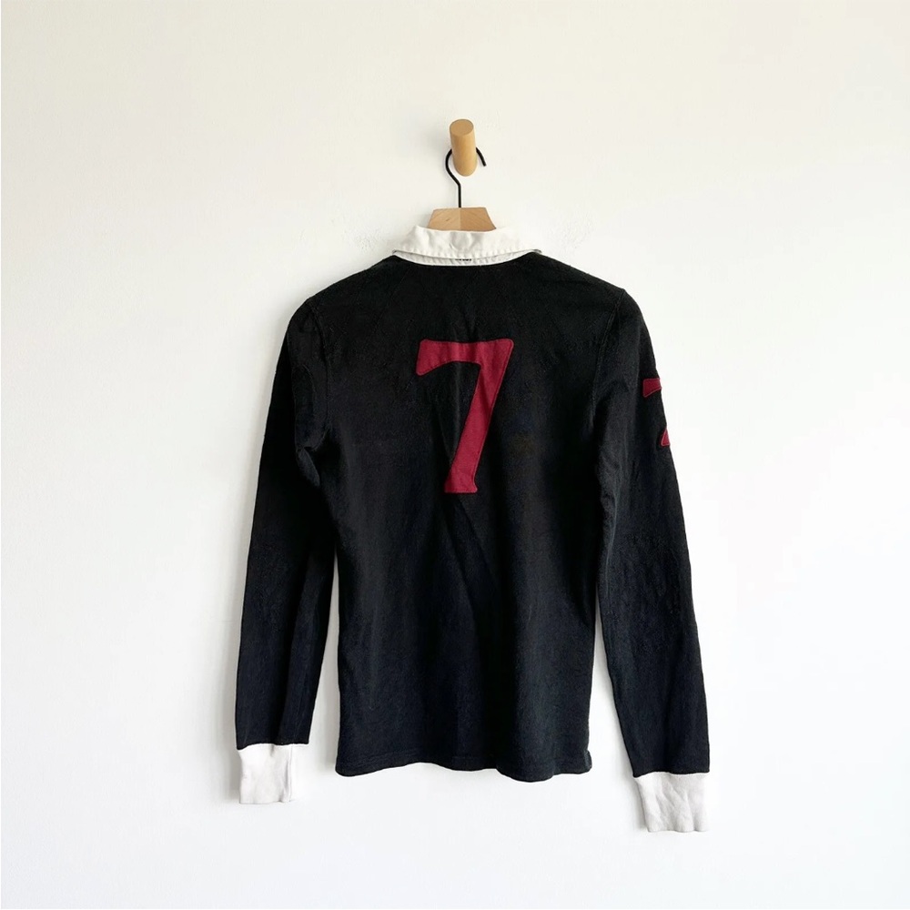 Ralph Lauren Rugby 2004 Polo Long Sleeve Shirt Medium Crest Embroidered Vintage - Picture 5 of 11